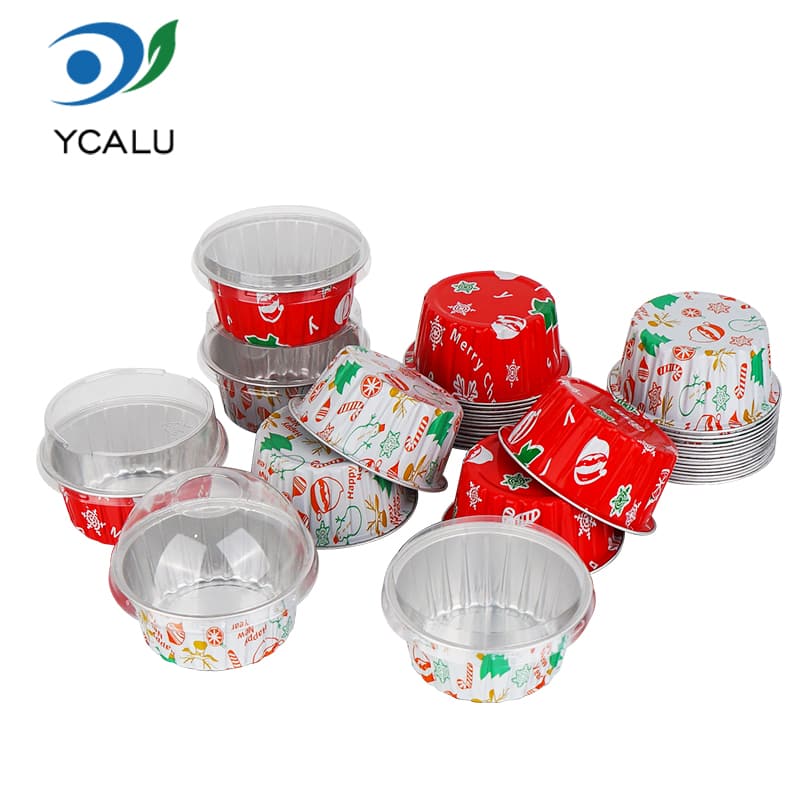 Christmas Custom Printed Aluminum Foil Baking Cup Christmas Custom Printed Aluminum Foil Baking Cup