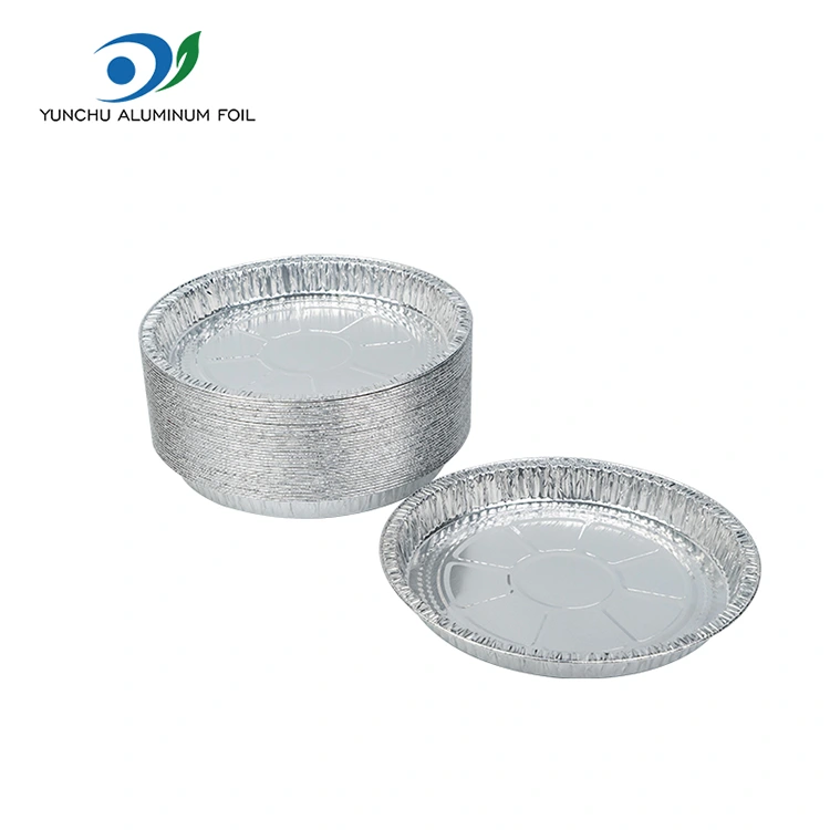 7-9 pulgada pizza pan pilak aluminyo foil container