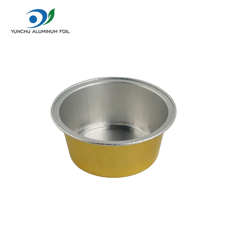 Kulay na inihurnong mga rounds smoothwall aluminyo foil container