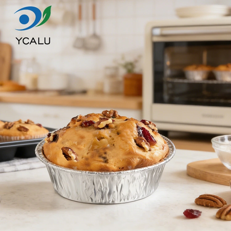 Disposable Baking Air Fryer Silver Aluminum Foil Mga Lalagyan ng Pagkain