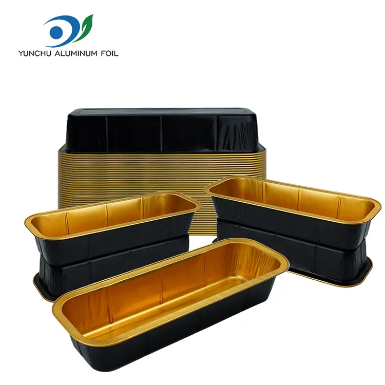 Rectangular oven bread smoothwall aluminyo foil container
