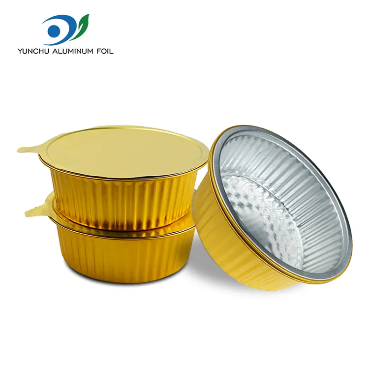 Disposable baking trays round aluminyo foil container