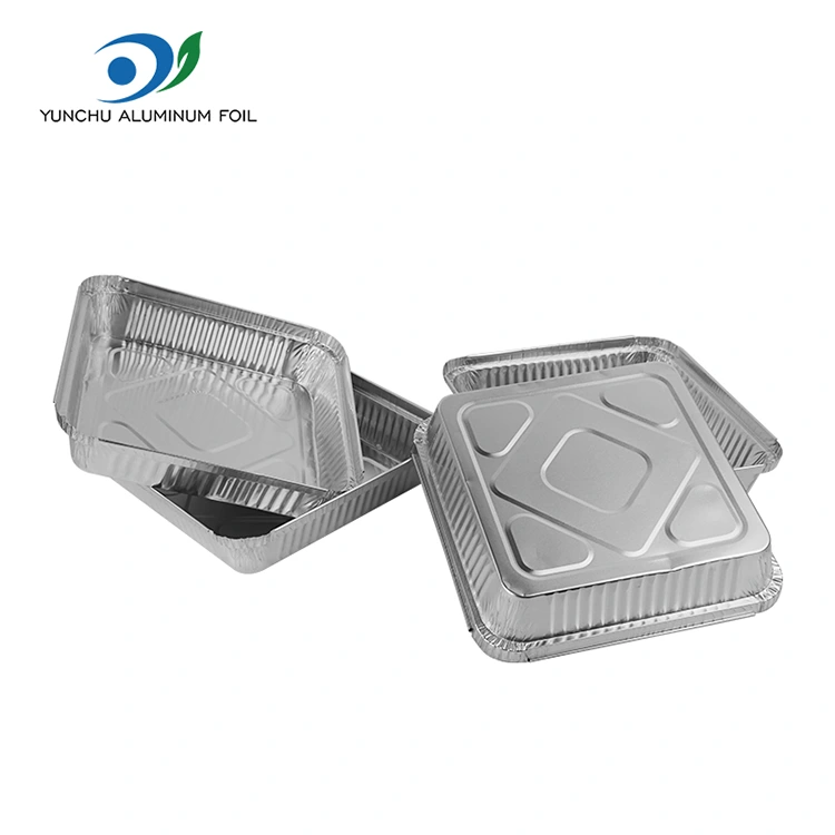 Disposable BBQ Skewers Silver Aluminum Foil Container