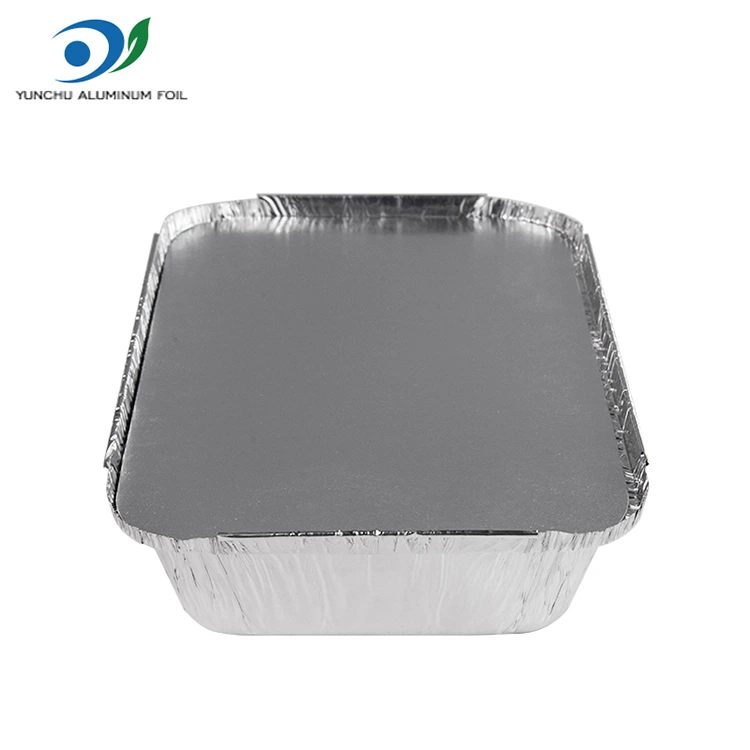Disposable compartment fast food pilak aluminyo foil container