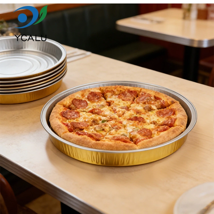 Disposable pizza pan baking Round Aluminum Foil Container Disposable pizza pan baking Round Aluminum Foil Container