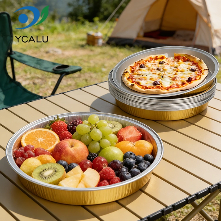 Disposable pizza pan baking Round Aluminum Foil Container