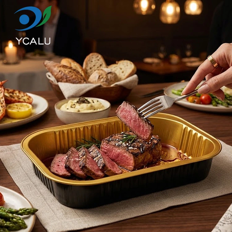 Disposable rectangular catering takeout Mga Lalagyan ng Aluminum Foil Disposable rectangular catering takeout Mga Lalagyan ng Aluminum Foil