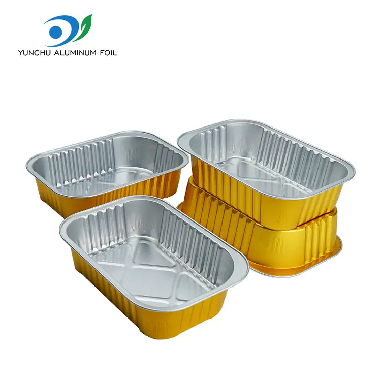 Disposable Rectangular grill aluminyo foil container