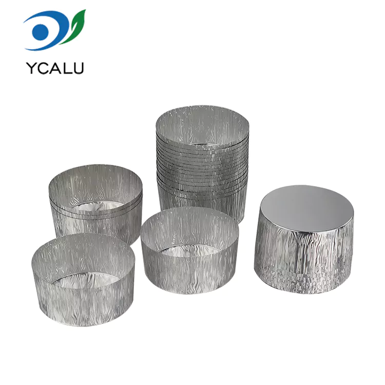 Disposable round air fryer baking tray Silver Aluminum Foil Mga Lalagyan ng Pagkain