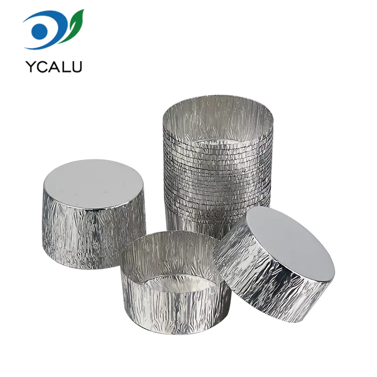 Disposable round air fryer baking tray Silver Aluminum Foil Mga Lalagyan ng Pagkain