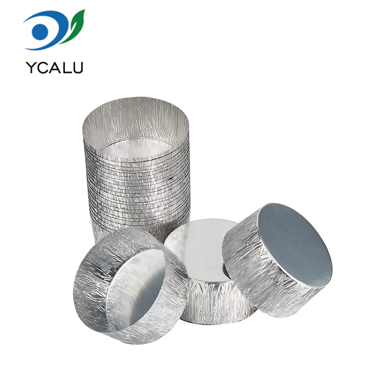 Disposable round air fryer baking tray Silver Aluminum Foil Mga Lalagyan ng Pagkain