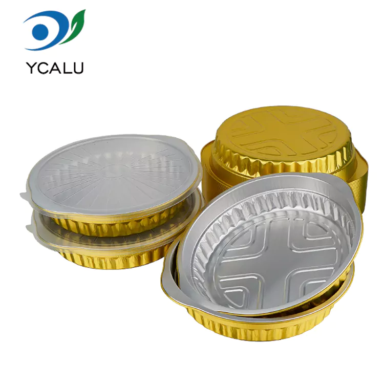 Disposable round catering takeaway Aluminum Foil Container
