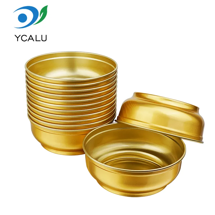 Disposable round large capacity gold bowl Mga Lalagyan ng Aluminum Foil