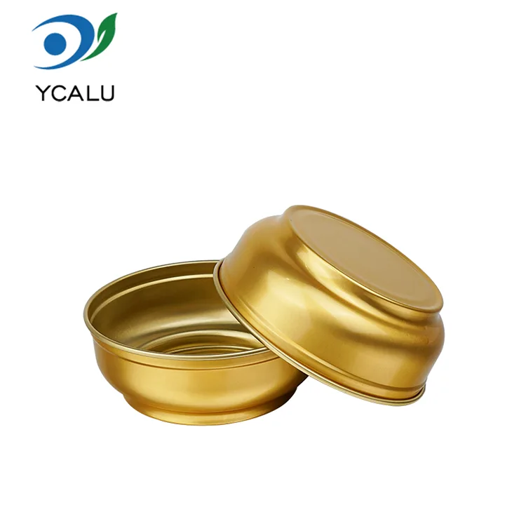 Disposable round large capacity gold bowl Mga Lalagyan ng Aluminum Foil