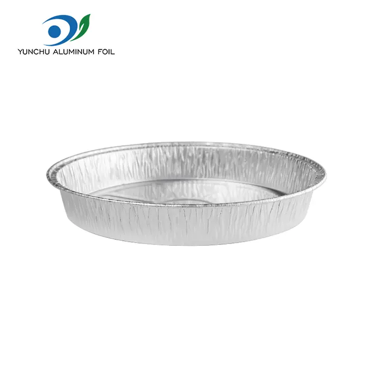 Mga Disposable Round Silver Aluminum Foil Container Para sa Takeaway Food Mga Disposable Round Silver Aluminum Foil Container Para sa Takeaway Food