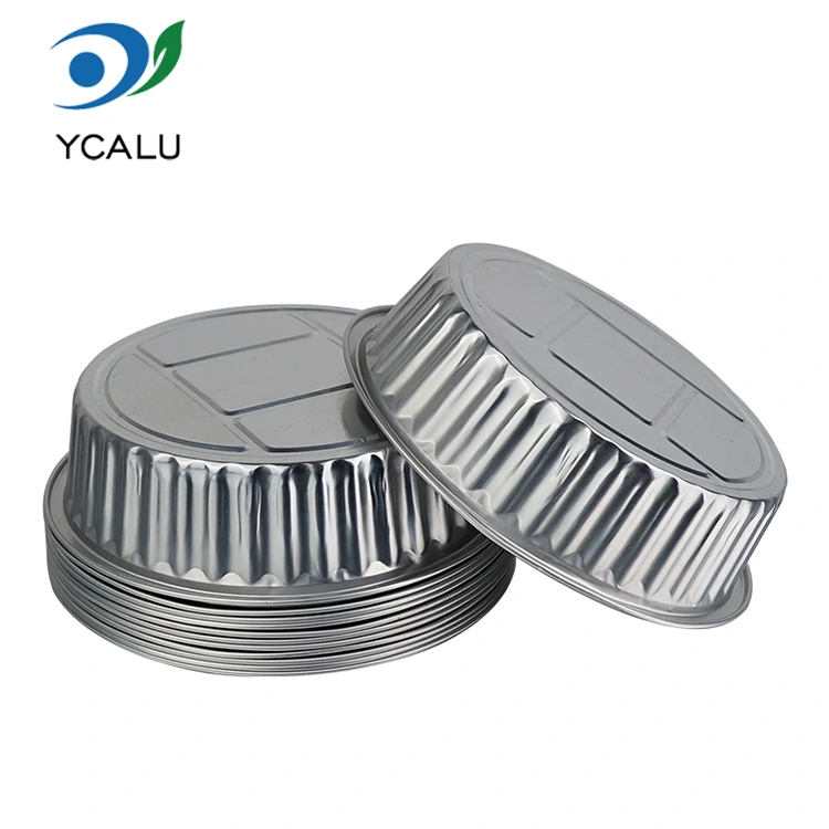 Disposable round silver packaged catering Mga Lalagyan ng Aluminum Foil