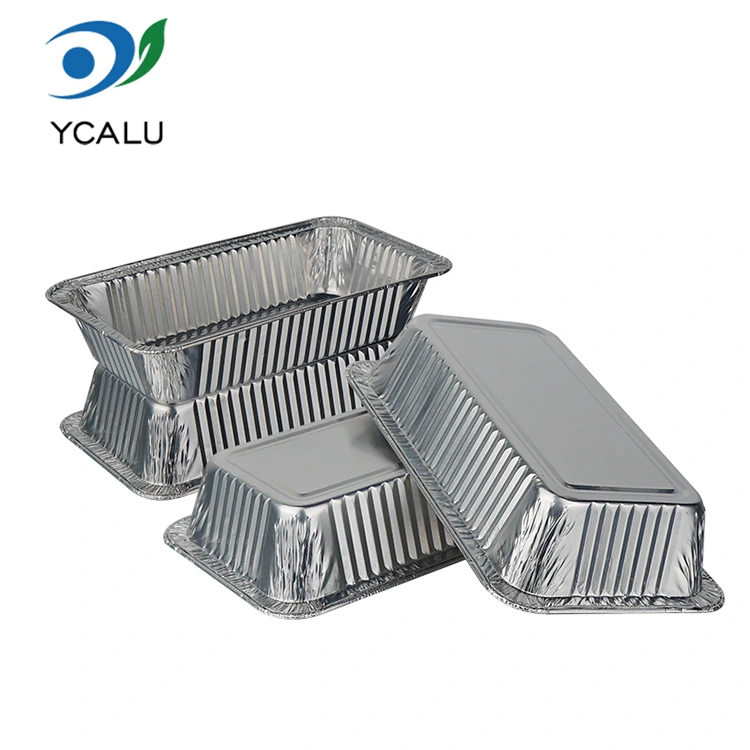 Disposable Silver Oven Grill Air Fryer Silver Aluminum Foil Mga Lalagyan ng Pagkain