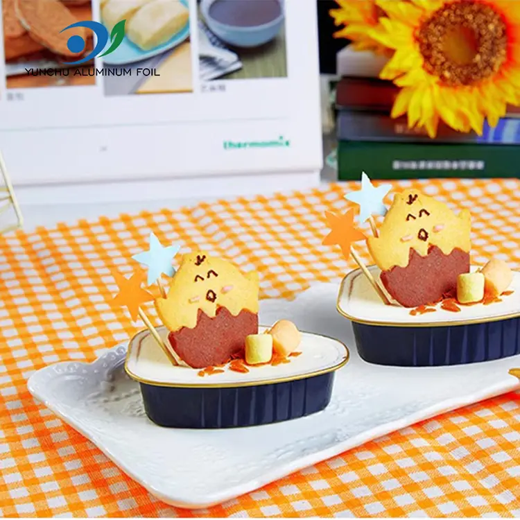 Disposable Special-Shaped Kulay Smoothwall Aluminum Foil Container