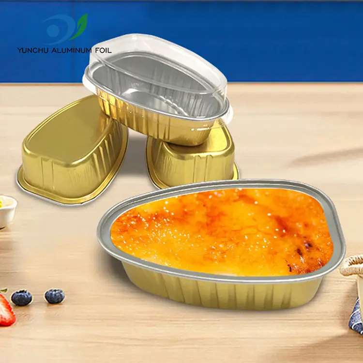 Disposable Special-Shaped Kulay Smoothwall Aluminum Foil Container