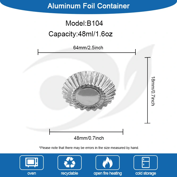 Egg Tart Toast Baking Silver Aluminum Foil Food Container
