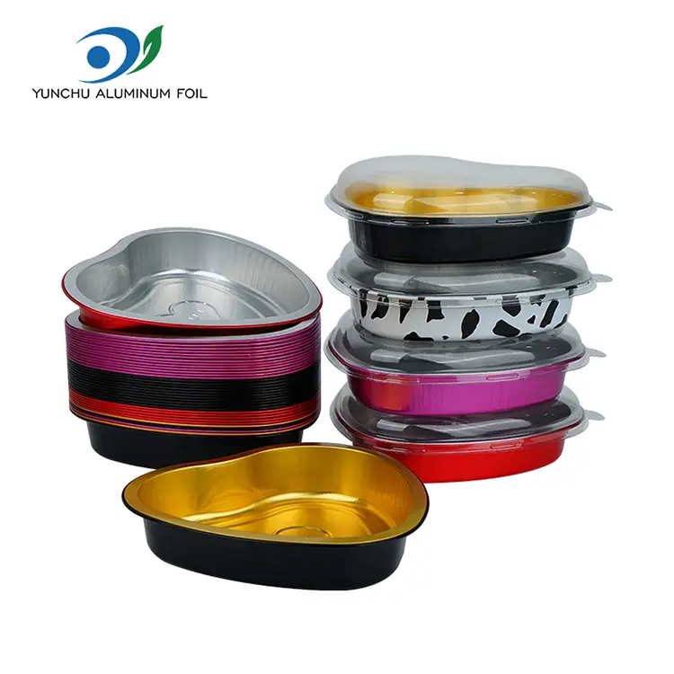 Ang hugis ng pastry na baking smoothwall aluminyo foil container