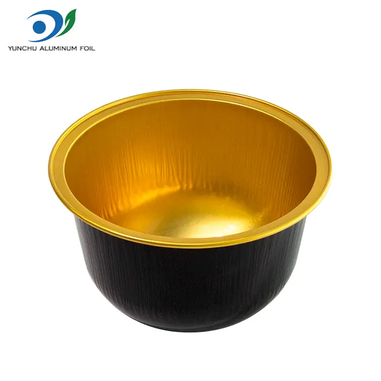 Heavy Duty Round Foil Food Container Para sa Paggamit ng Oven At Catering