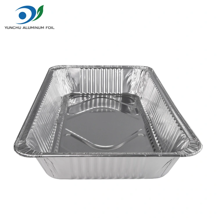 Malaking kapasidad na panlabas na baking tray pilak aluminyo foil container