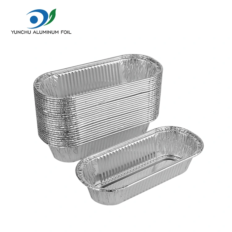 Oval air fryer baking pilak aluminyo foil container