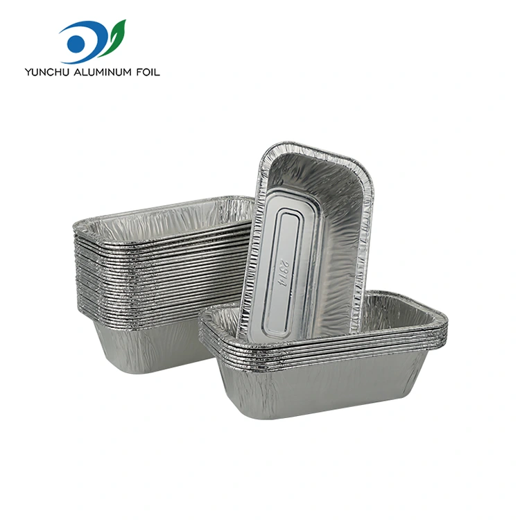 Rectangular air fryer baking pilak aluminyo foil container