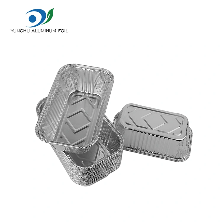 Rectangular air fryer grill pilak aluminyo foil container
