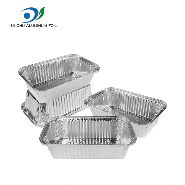 Rectangular air fryer packing pilak aluminyo foil container