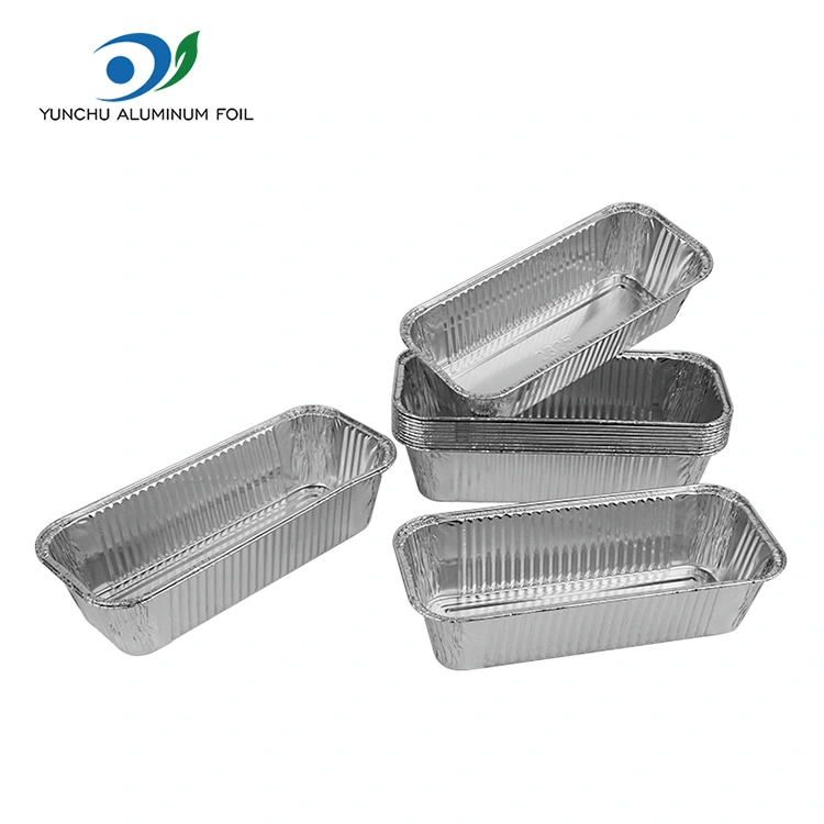 Rectangular air fryer takeaway pilak aluminyo foil container