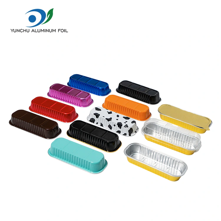 Rectangular baking cake smoothwall aluminyo foil container
