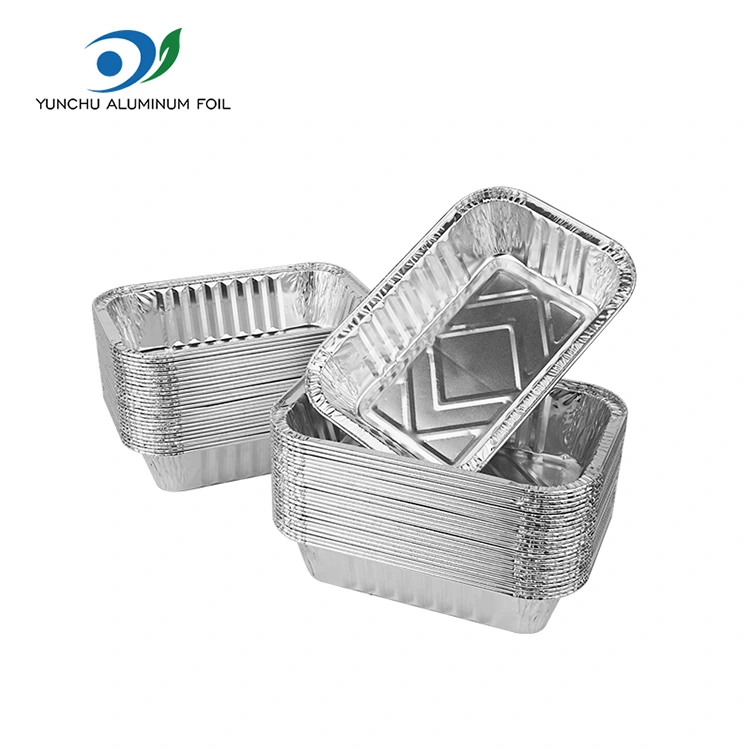 Rectangular baking pan pilak aluminyo foil container