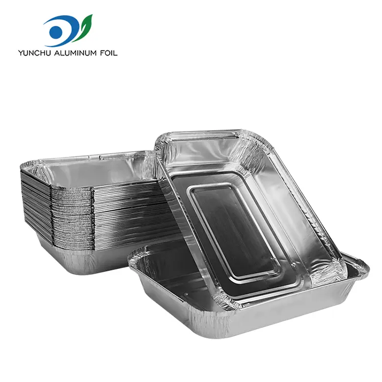 Rectangular baking sheet pilak aluminyo foil container