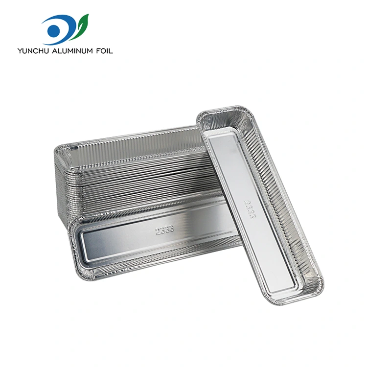 Rectangular Bread Air Fryer Silver Aluminum Foil Container