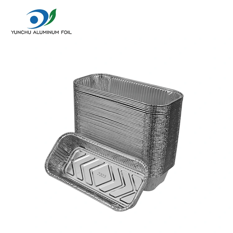 Rectangular Bread Baking Silver Aluminum Foil Container