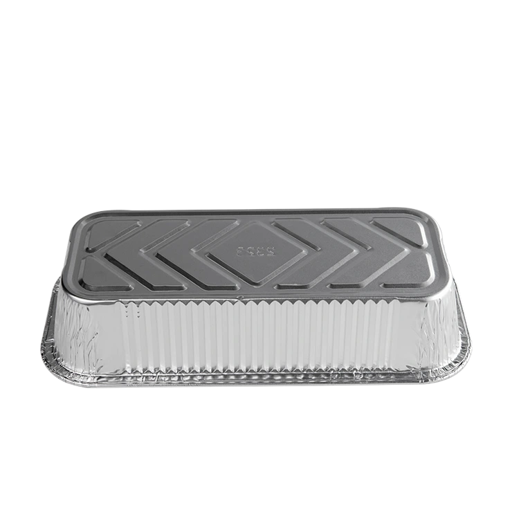 Rectangular Bread Baking Silver Aluminum Foil Container