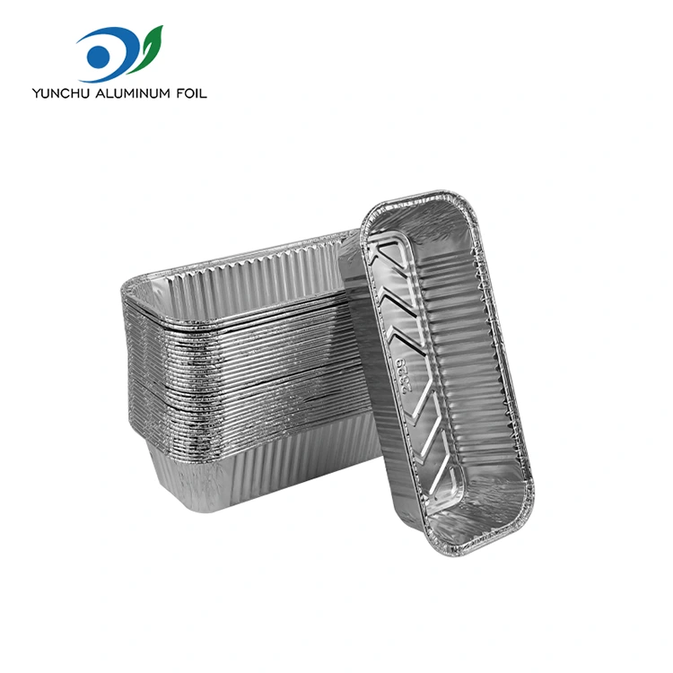 Rectangular Bread Tray Baking Sheet Silver Aluminum Foil Container