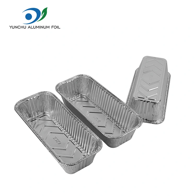 Rectangular Bread Tray Baking Sheet Silver Aluminum Foil Container