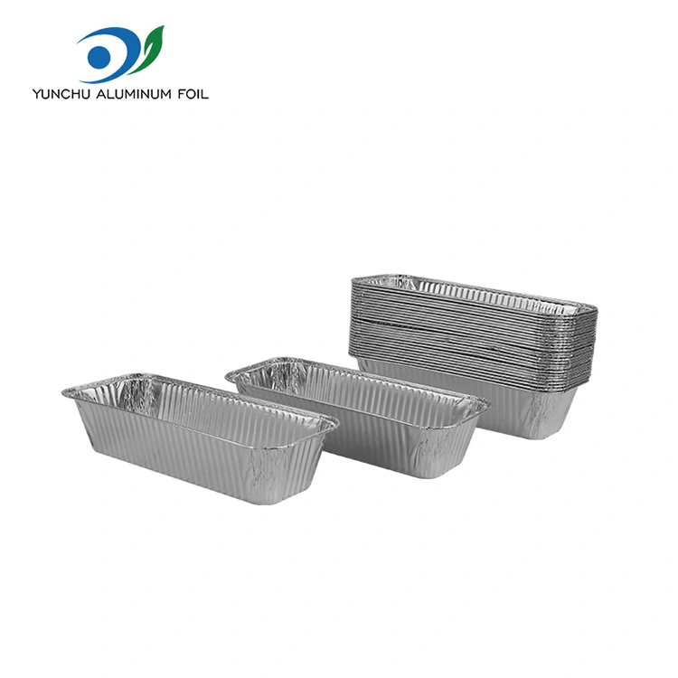 Rectangular Bread Tray Silver Aluminum Foil Container