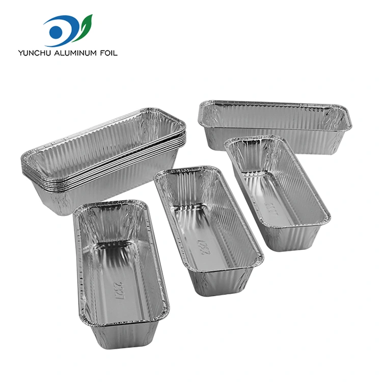 Rectangular Bread Tray Silver Aluminum Foil Container