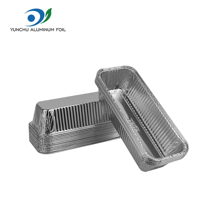 Rectangular Bread Tray Silver Aluminum Foil Container