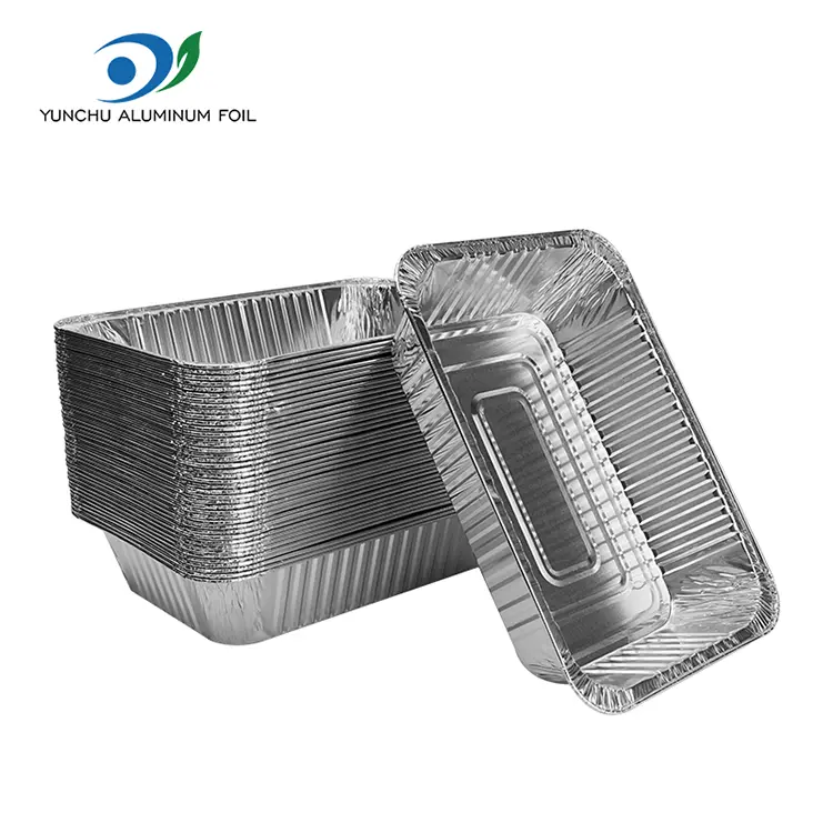 Rectangular take-out baking sheet pilak aluminyo foil container