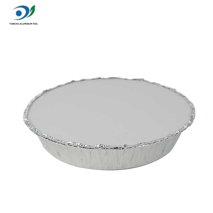 Bilog na air fryer mainit na palayok na pilak na aluminyo foil na lalagyan ng pagkain