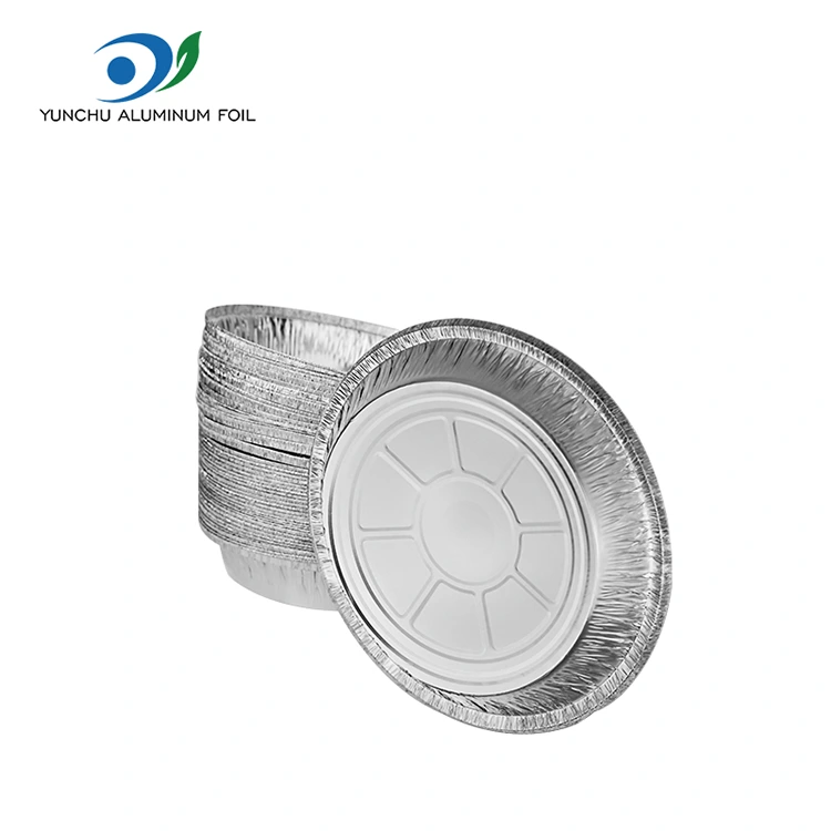 Round air fryer oven pilak aluminyo foil container