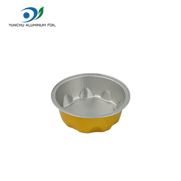 Round baking molds smoothwall aluminyo foil container