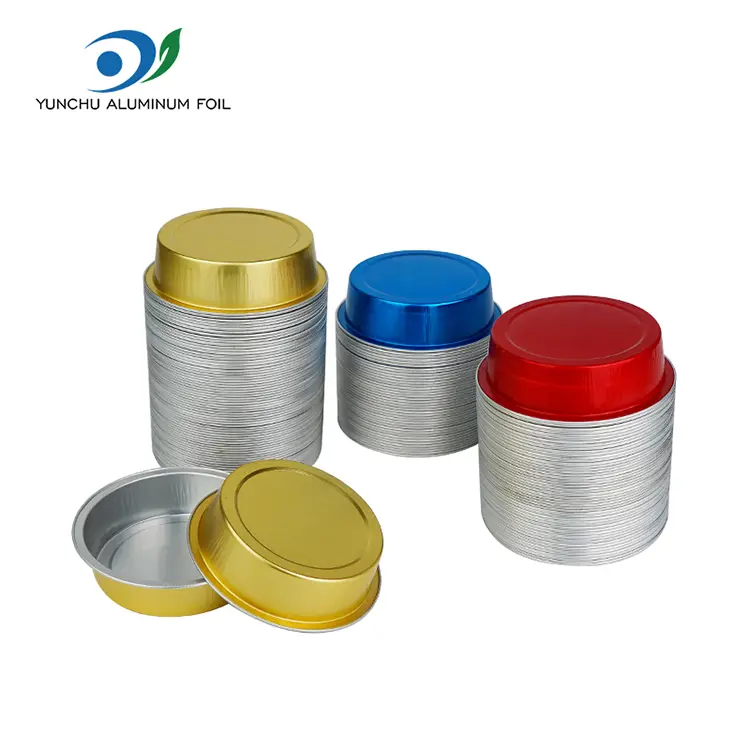 Round cake baking smoothwall aluminyo foil container