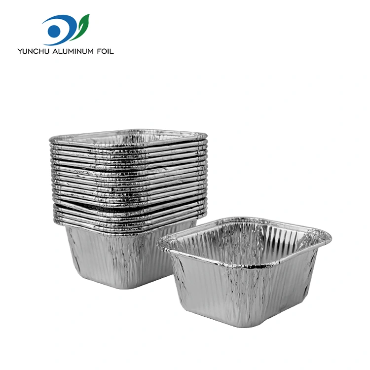 Square baking sheet air fryer pilak aluminyo foil container Square baking sheet air fryer pilak aluminyo foil container