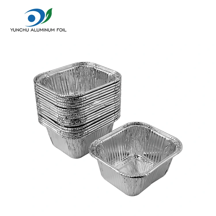 Square baking sheet air fryer pilak aluminyo foil container